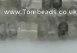 CRB2805 15.5 inches 4*6mm rondelle cloudy quartz beads wholesale