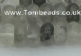 CRB2807 15.5 inches 6*10mm rondelle cloudy quartz beads wholesale