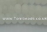 CRB2811 15.5 inches 5*8mm rondelle white jade beads wholesale