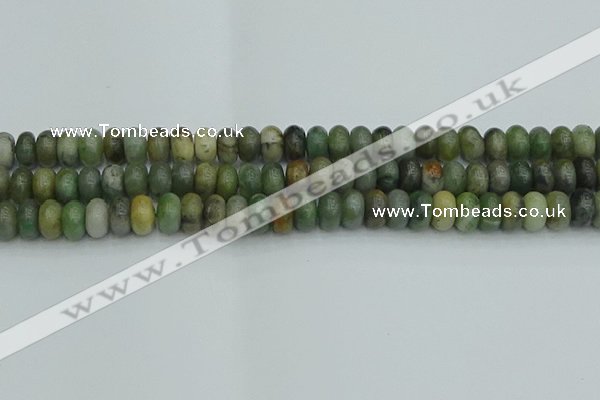 CRB2832 15.5 inches 6*10mm rondelle jade gemstone beads