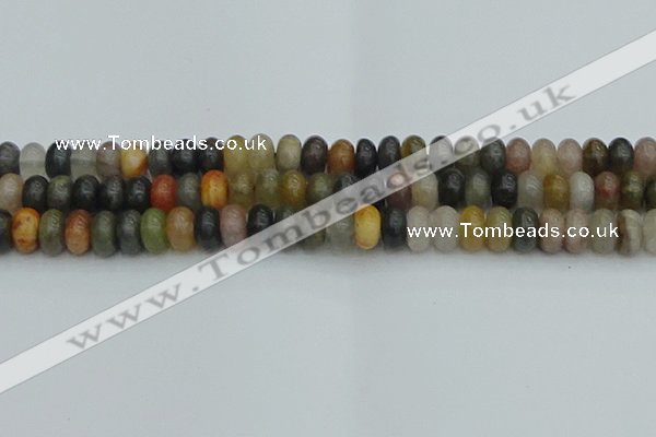 CRB2847 15.5 inches 6*10mm rondelle fancy jasper beads wholesale