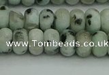 CRB2851 15.5 inches 5*8mm rondelle sesame jasper beads