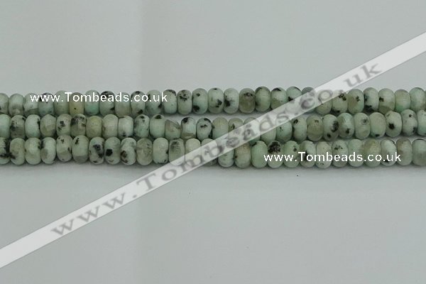 CRB2851 15.5 inches 5*8mm rondelle sesame jasper beads