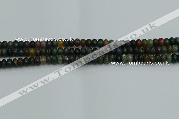 CRB2865 15.5 inches 4*6mm rondelle Indian agate beads