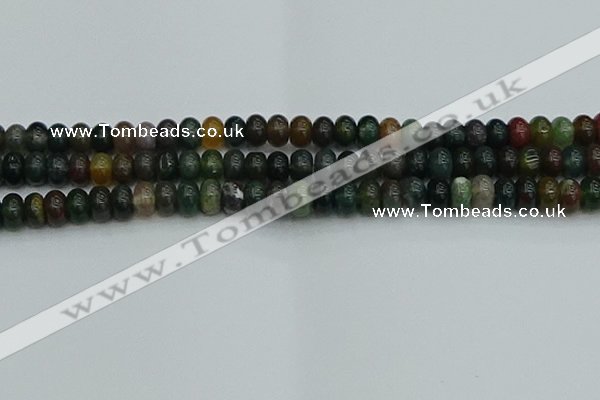 CRB2867 15.5 inches 6*10mm rondelle Indian agate beads