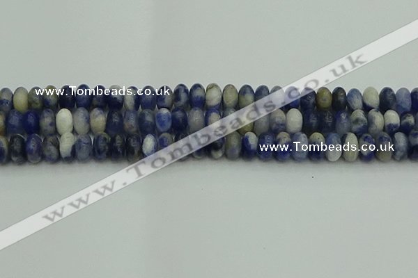 CRB2882 15.5 inches 6*10mm rondelle sodalite beads wholesale