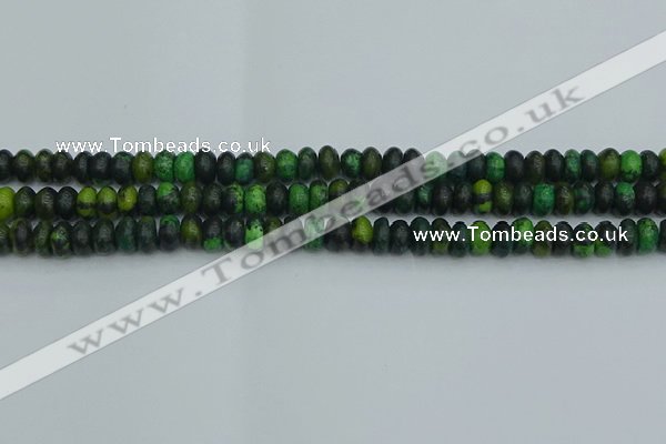 CRB2895 15.5 inches 4*6mm rondelle chrysocolla beads wholesale