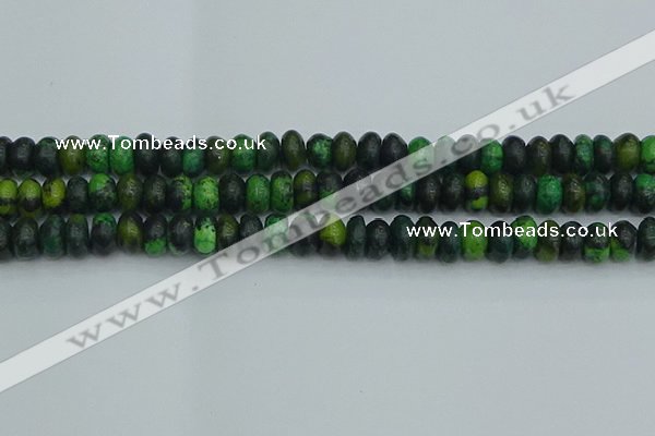 CRB2897 15.5 inches 6*10mm rondelle chrysocolla beads wholesale