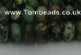 CRB2902 15.5 inches 6*10mm rondelle African turquoise beads