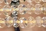 CRB3011 15.5 inches 4*6mm faceted rondelle citrine beads