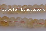 CRB302 15.5 inches 5*8mm - 10*14mm faceted rondelle citrine beads