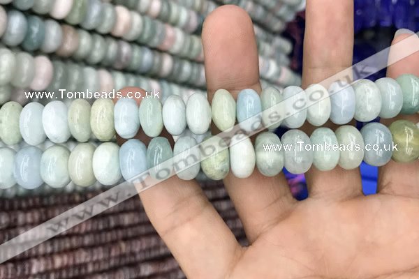 CRB3063 15.5 inches 7*12mm rondelle morganite gemstone beads