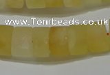 CRB312 15.5 inches 8*12mm tyre matte citrine gemstone beads wholesale