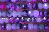 CRB3120 15.5 inches 2*3mm faceted rondelle tiny ruby zoisite beads