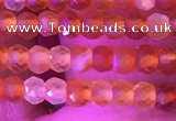 CRB3126 15.5 inches 2*3mm faceted rondelle tiny red agate beads