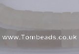 CRB316 15.5 inches 8*12mm tyre white crystal gemstone beads