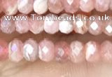 CRB3179 15.5 inches 2.5*4mm faceted rondelle tiny rhodochrosite beads