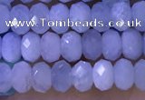 CRB3185 15.5 inches 3*5mm faceted rondelle tiny aquamarine beads