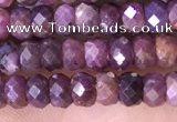 CRB3187 15.5 inches 3*5mm faceted rondelle tiny ruby gemstone beads