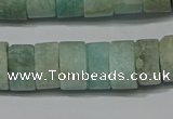 CRB324 15.5 inches 8*12mm tyre matte amazonite gemstone beads