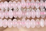 CRB4000 15.5 inches 2.5*4.5mm rondelle rose quartz beads wholesale