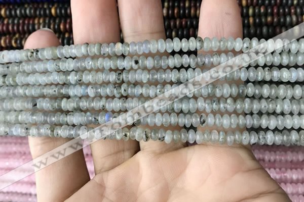 CRB4001 15.5 inches 2.5*4.5mm rondelle labradorite beads wholesale