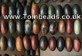 CRB4013 15.5 inches 2.5*4.5mm rondelle picasso jasper beads wholesale