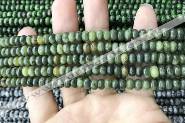 CRB4041 15.5 inches 4*6mm rondelle Canadian jade beads wholesale