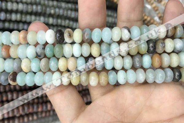 CRB4078 15.5 inches 5*8mm rondelle amazonite beads wholesale