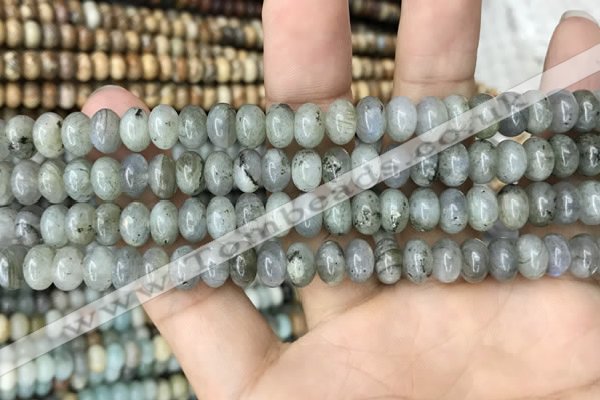 CRB4080 15.5 inches 5*8mm rondelle labradorite beads wholesale