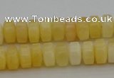CRB410 15.5 inches 5*8mm rondelle yellow jade beads wholesale