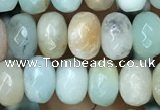 CRB4100 15.5 inches 4*6mm faceted rondelle amazonite beads