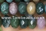 CRB4120 15.5 inches 5*8mm faceted rondelle Indian agate beads