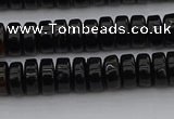 CRB418 15.5 inches 5*8mm rondelle black agate beads wholesale