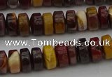 CRB433 15.5 inches 5*8mm rondelle mookaite gemstone beads