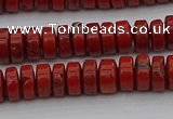 CRB438 15.5 inches 5*8mm rondelle red jasper beads wholesale