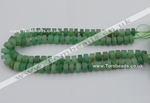 CRB472 15.5 inches 5*8mm tyre green aventurine beads wholesale