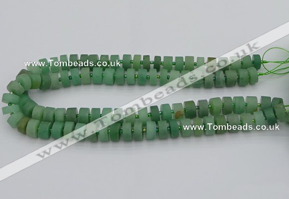 CRB473 15.5 inches 6*10mm tyre green aventurine beads wholesale