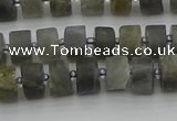 CRB482 15.5 inches 5*8mm tyre labradorite gemstone beads