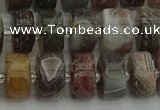 CRB489 15.5 inches 6*12mm tyre matte botswana agate beads wholesale