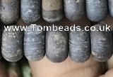 CRB5077 15.5 inches 5*8mm rondelle matte bronzite beads wholesale