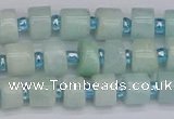 CRB530 15.5 inches 5*8mm tyre Chinese amazonite beads wholesale