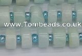 CRB531 15.5 inches 6*10mm tyre Chinese amazonite beads wholesale