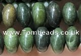 CRB5311 15.5 inches 4*6mm rondelle bronze green stone beads