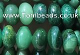 CRB5313 15.5 inches 4*6mm rondelle green jasper beads