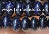 CRB5317 15.5 inches 4*6mm rondelle blue goldstone beads wholesale