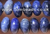 CRB5319 15.5 inches 4*6mm rondelle blue dumortierite beads