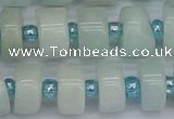 CRB533 15.5 inches 7*14mm tyre Chinese amazonite beads wholesale