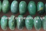 CRB5345 15.5 inches 5*8mm rondelle green jasper beads