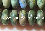 CRB5347 15.5 inches 5*8mm rondelle rhyolite beads wholesale